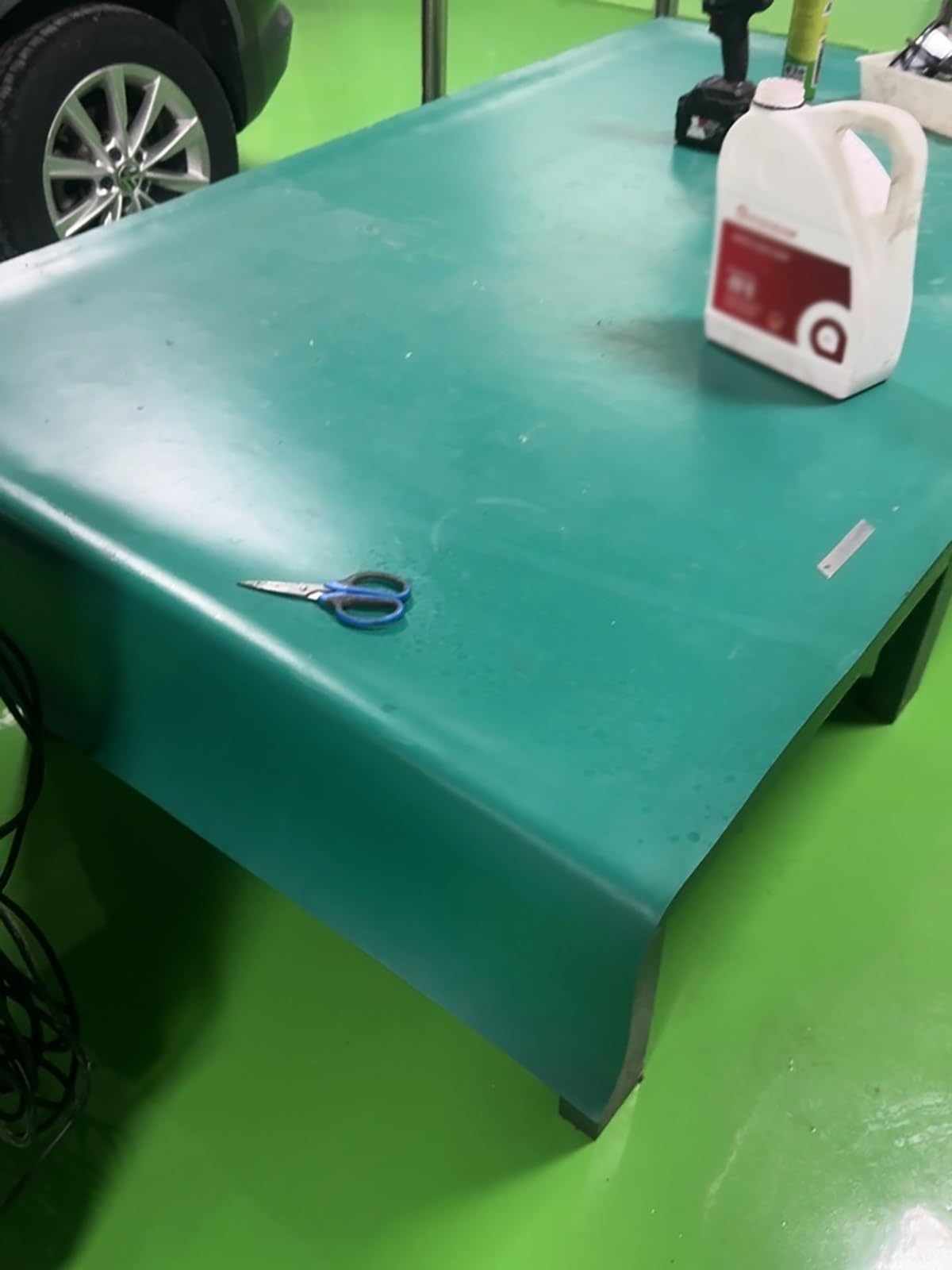 MLYAYE Maintenance Benchesd Anti-Static Mat Safe, High Temperature Computer Repair ESD-Dissipative Pad for Table & Floor, Non-Slip Electrostatic Discharge Protection Mats(3.9x7.9ft/1.2x2.4m)