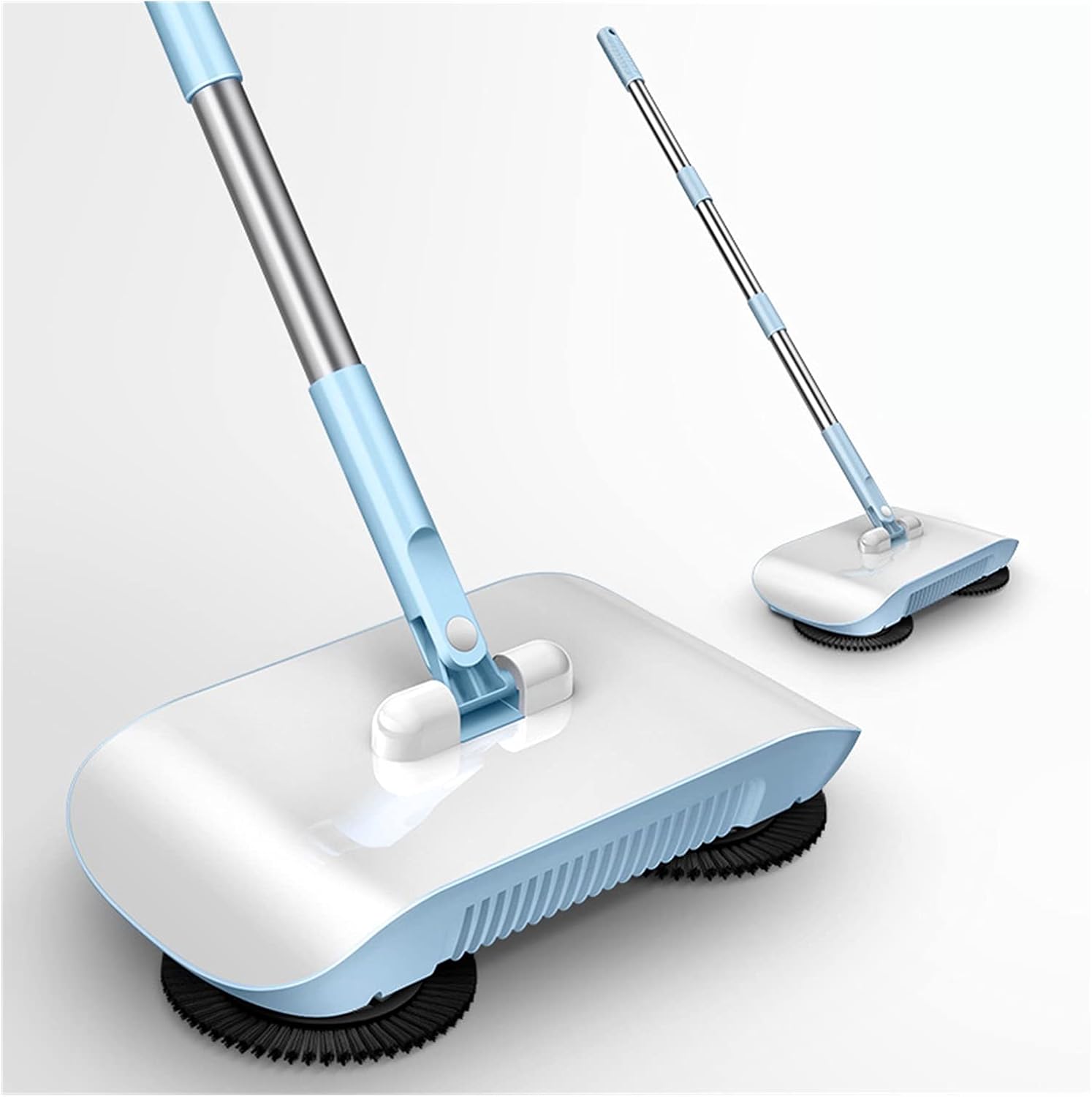Vacuum Cleaner Flooring Handle Household Cleaning Broom Robot Floor Cleaner Home Kitchen Sweeper Mop Sweeping Machine Broom and Dustpan for Broadleaf Trees and Carpets (Color : Pink Within 3 Pads