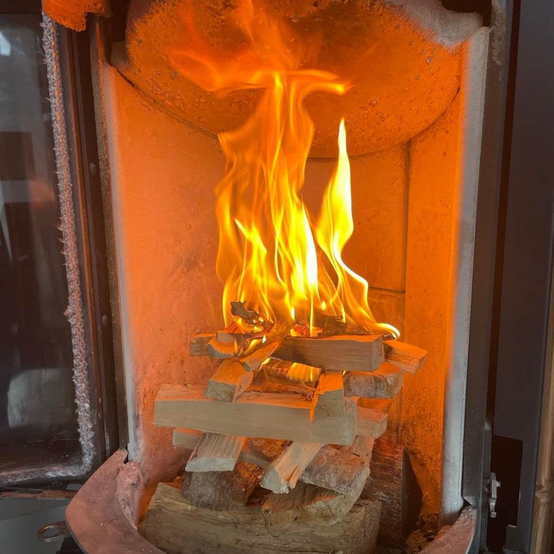 Le Bouscatier Leña para chimenea estufa Horno Pizza ooni estufas Barbacoa Weber Carbón y brasero. 25 L madera seca haya roble caja cerrojo