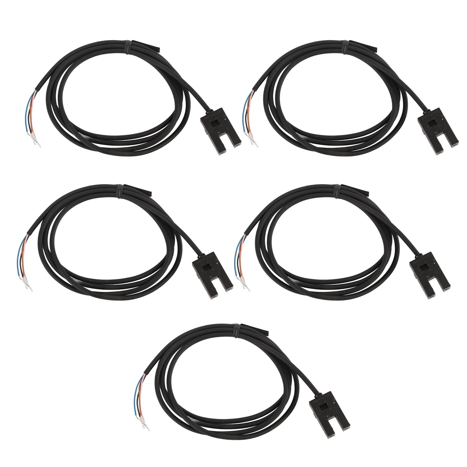 5PCS Photoelectric Sensor Switch, SX673 U Shape Inductive Photoelectric Sensor DC5-24V, 5mm NPN Photocell Sensor Switch Normally Open and Normally Closed