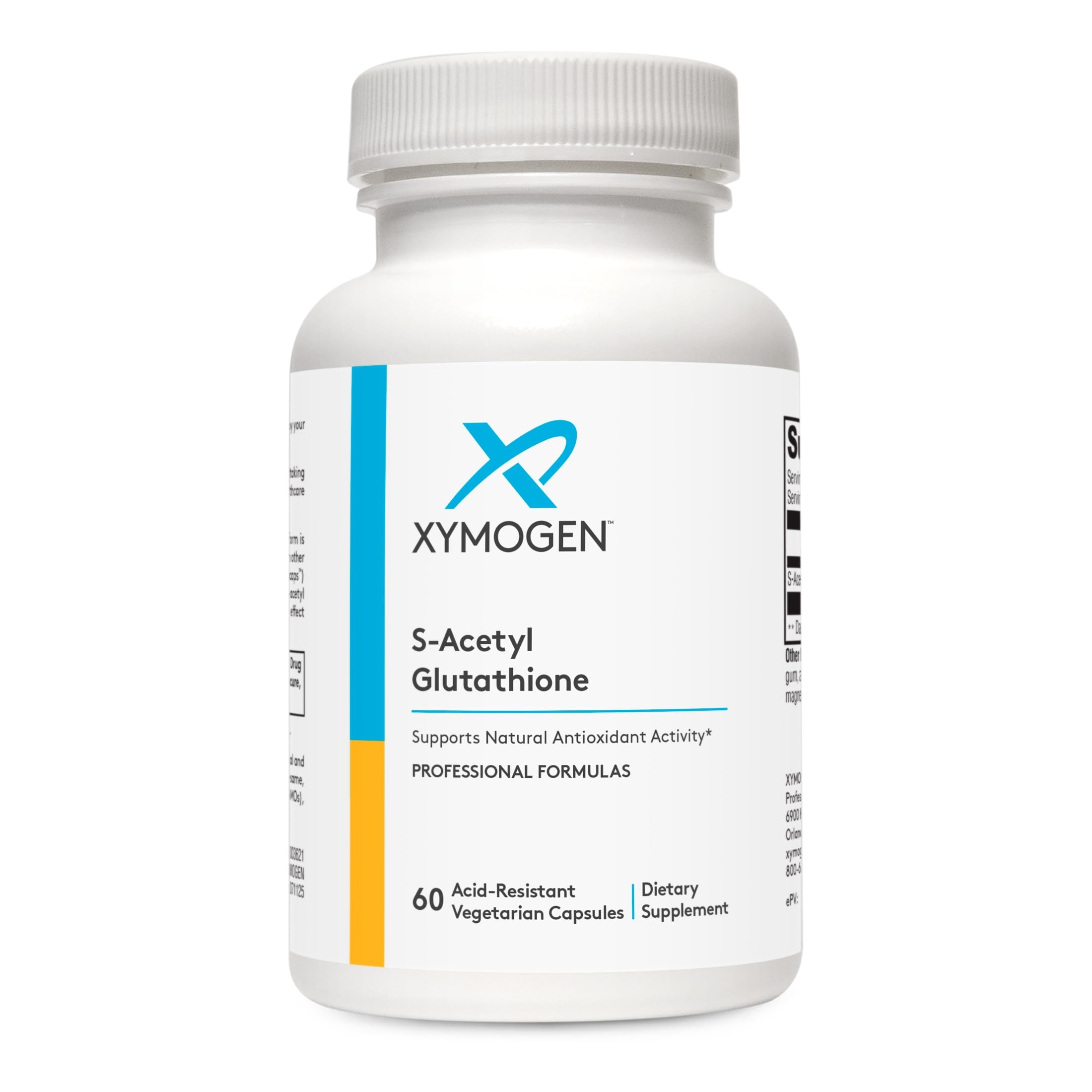 XYMOGEN S-Acetyl Glutathione, 60 Capsules 60 Count (Pack of 1)