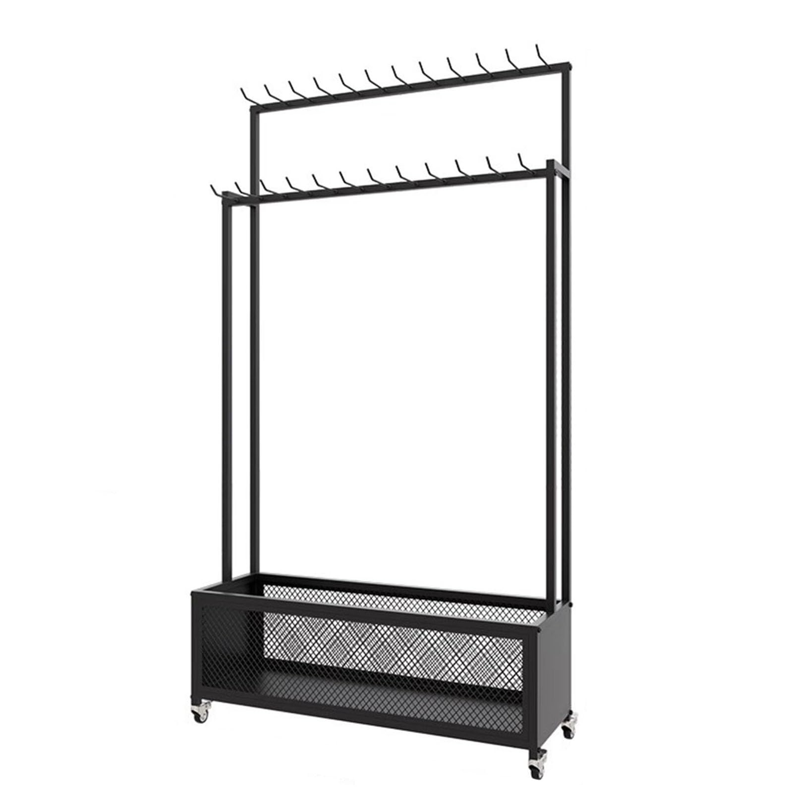 Porte-ceintures fini le désordre | Présentoir à cravates roulant 90cm avec panier