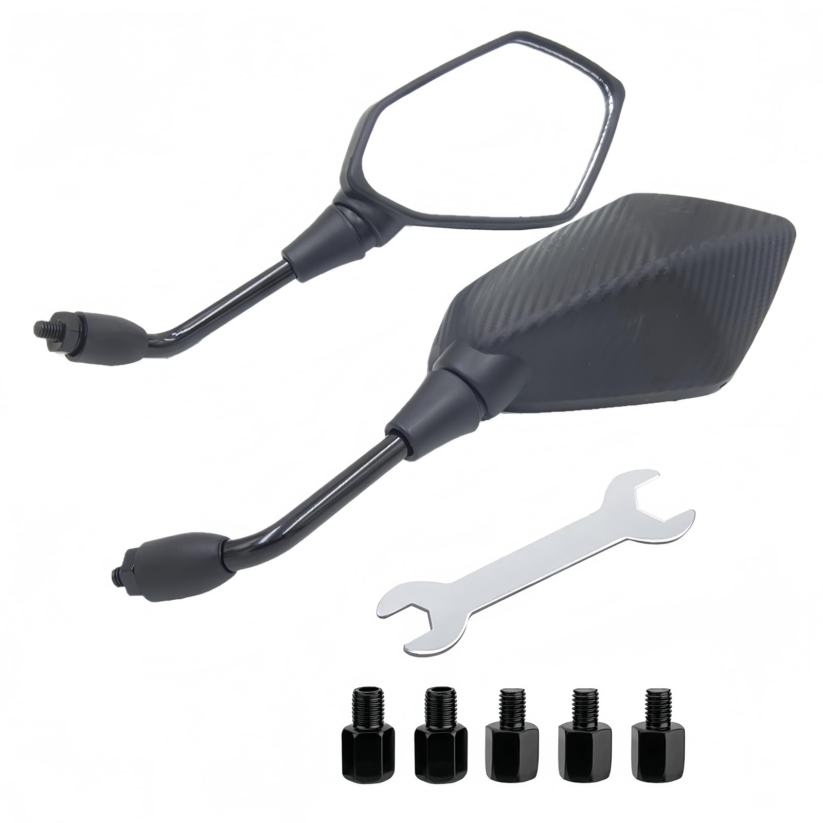 Amazon | Beilike バイク用 ミラー 汎用 スクーター ハンドルミラー