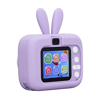 Kids Camera, Video Camera Toy 2.0 Inch Color Display Timed Recording Auto Regulation for Daily Life (Purple)
