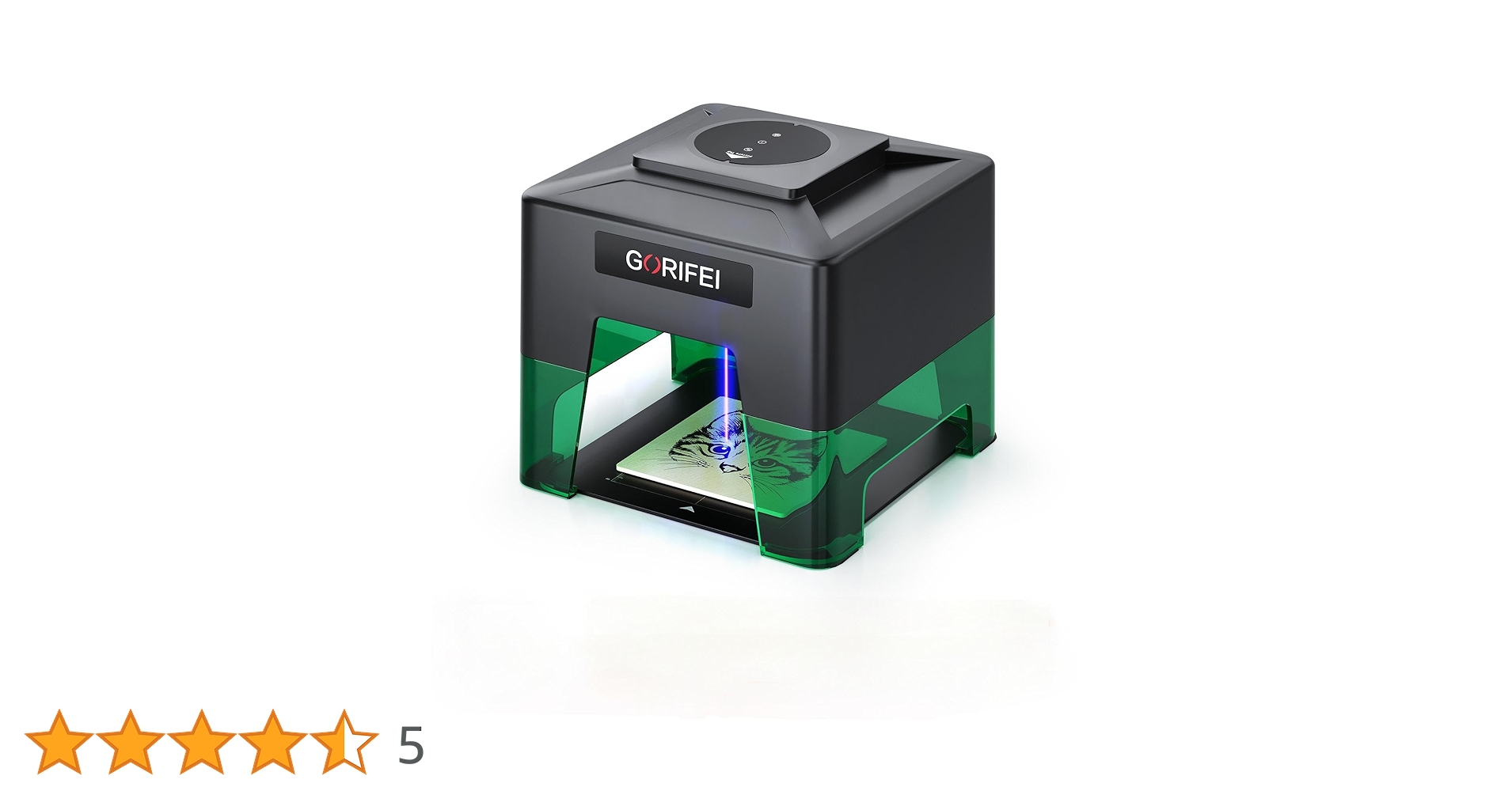 Amazon | GORIFEI レーザー刻印機 黒いレーザー彫刻機 3000mw