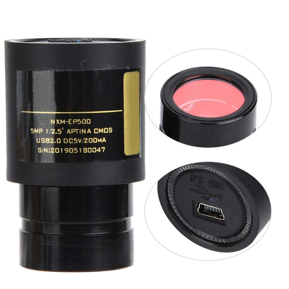 Elektroniczny okular z mikroskopem USB 2.0 5 MP, cyfrowy okular 23,2 mm + adapter 30,0 mm 30,5 mm dysk pierścieniowy bez funkcji Plug and Play