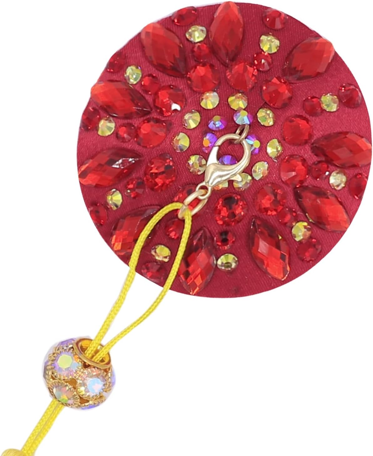 RARITYUS Bling Flower Rhinestone Pasties Nipple Covers Crystal Body Jewelry Reusable Tassel Breast Petals Chest Stickers image 5