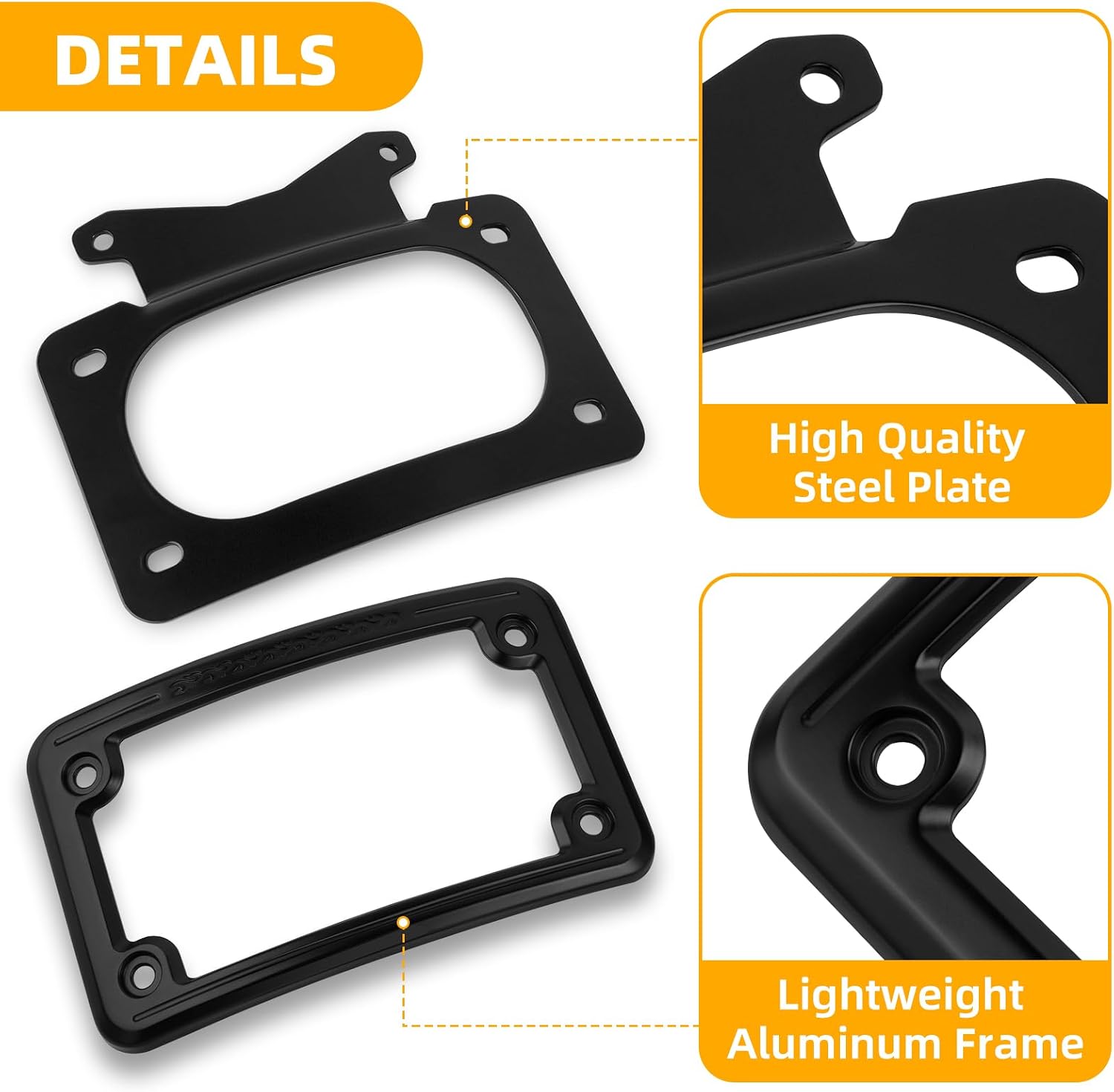 Motorcycle License Plate Frame Bracket for Harley Touring Models