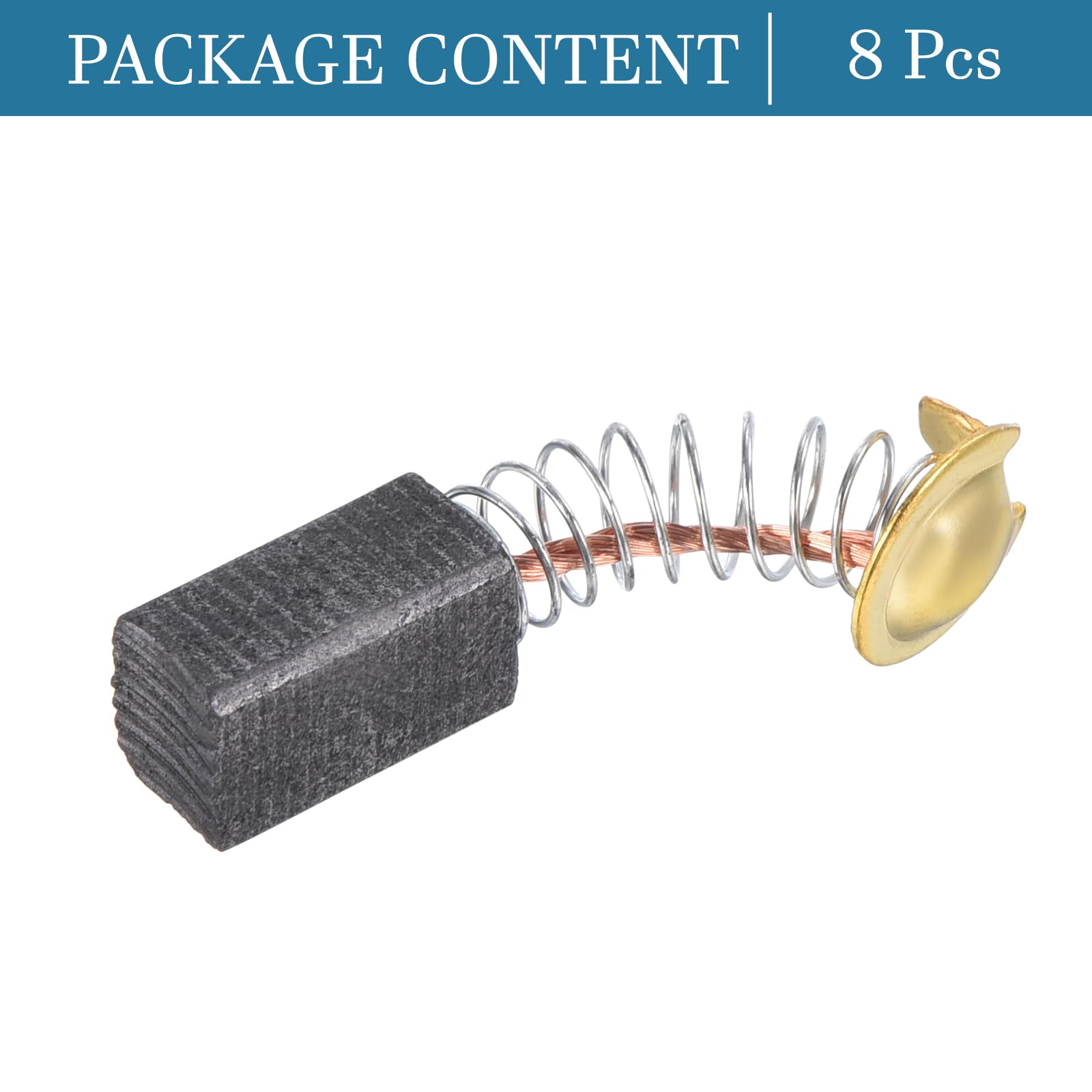 QUARKZMAN 13mm x 7mm x 6mm Spazzola di Carbone Ricambio 8 Pezzi per Motore Utensili Elettrici