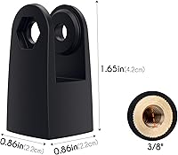 Vista 2 de SUNMON Adaptador de montaje de micrófono para HyperX QuadCast, reemplazo para adaptador de montaje HyperX QuadCast, adaptador de soporte