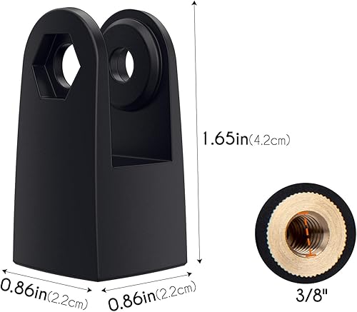 Miniatura 2 de SUNMON Adaptador de montaje de micrófono para HyperX QuadCast, reemplazo para adaptador de montaje HyperX QuadCast, adaptador de soporte de