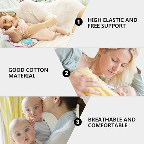 Miniatura 8 de EXCEART 2 rollos de cintura posparto, gasa de algodón, transpirable, maternidad, embarazo, recuperación del vientre, para mujeres y niñas,