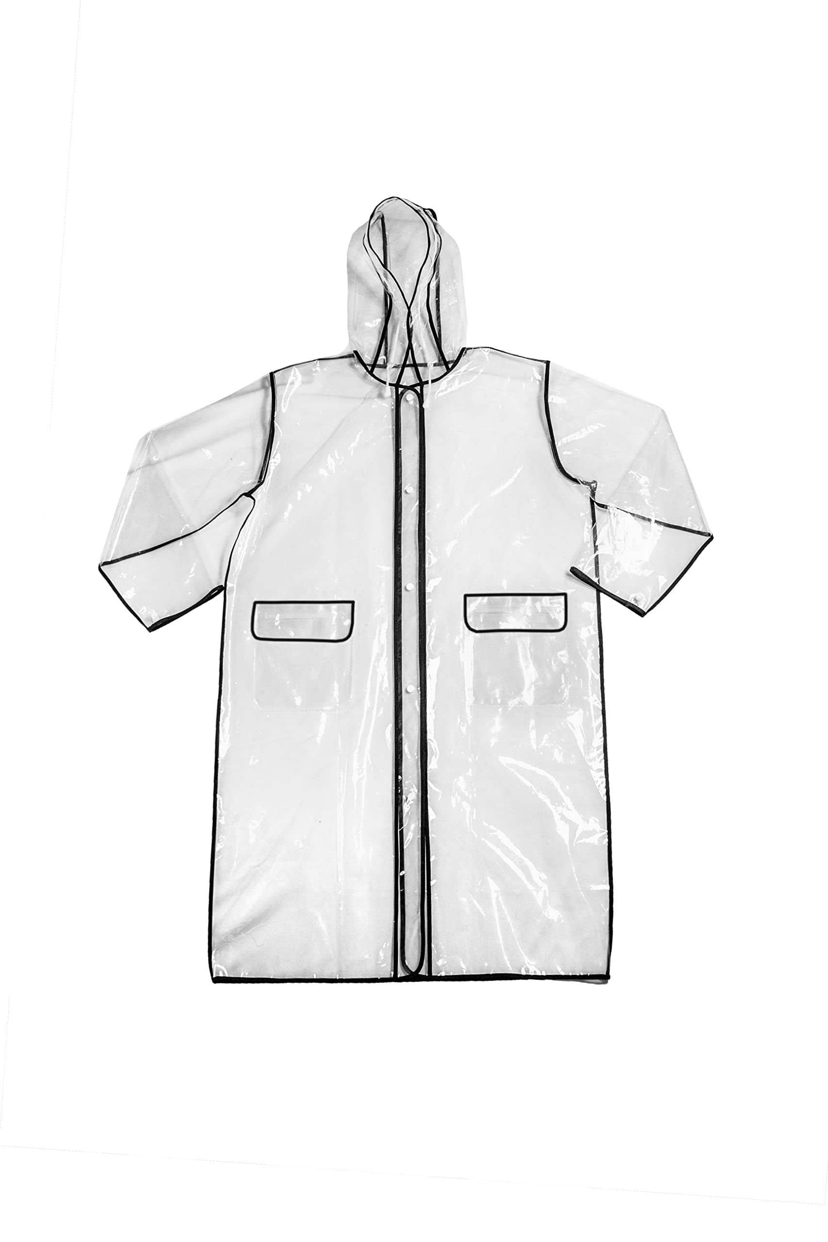 Maypes Clear Kids Rain Jacket - Youth Rain Jacket Kids, Teens, Toddlers - Clear Kids Raincoat for Boys and Girls - Waterproof EVA Rain Jacket with Drawcord and Snap Adjustable Cuff (XX-Large)