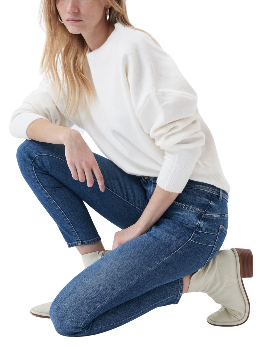 Salsa Jeans Jeans Skinny Push In Secret Dettaglio nella tasca da donna, 8503 Blu, 30W x 30L