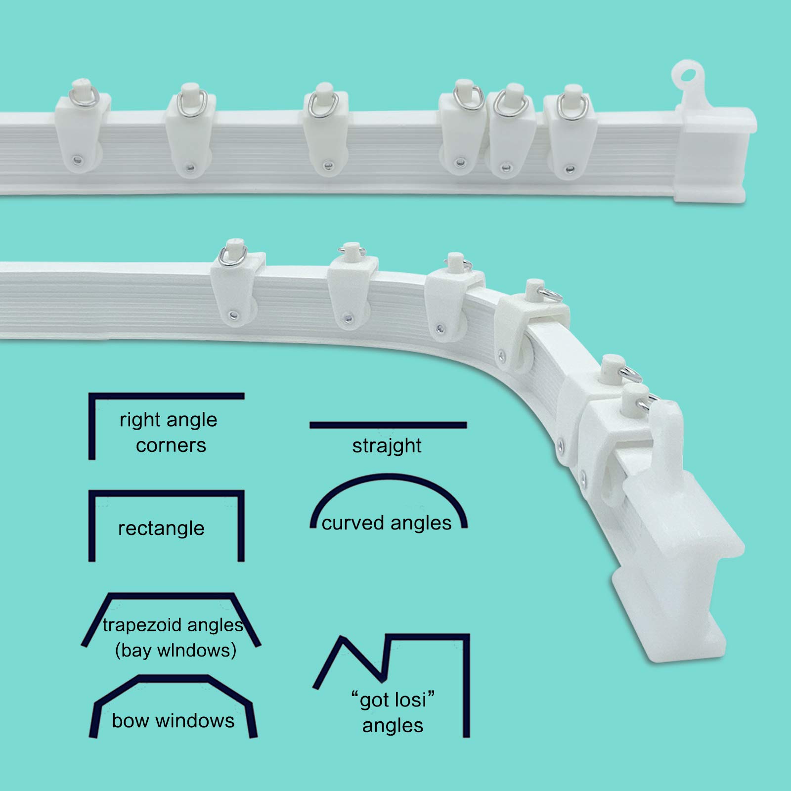 Ceiling Curtain Track Room Divider Curtain Track Ceiling Wall Mount