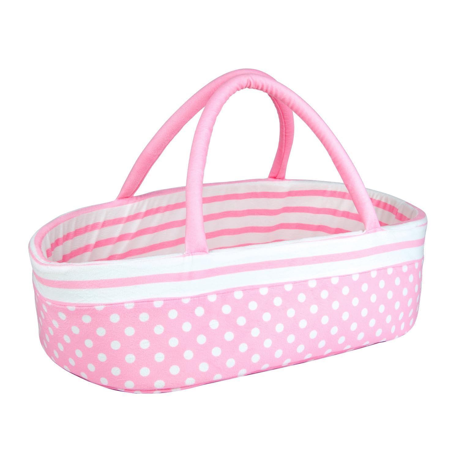 Bambole Reborn culla rosa culla letto morbido bambino bambola Carrier per 45-61 pollici Baby Doll accessori cestini con maniglia