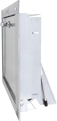 Miniatura 3 de Universal Stainless Steel ADA Compliant Trash Chute Door - Bottom Hinged, 21"(W) X 18" (H), Self Closing, Fire Rated & UL Approved by Oswald Supply