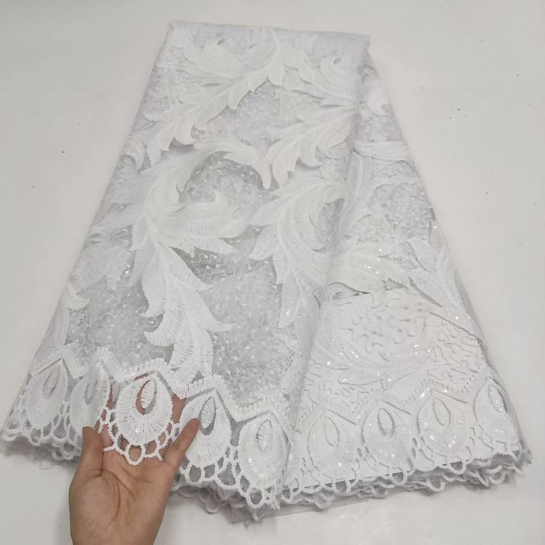 Koronkowe zasłony do okien afrykańska koronka tkanina haftowana koronka nigeryjskie cekiny koronka tkanina gipiura sznurek koronka do sukni ślubnej koronkowe zasłony