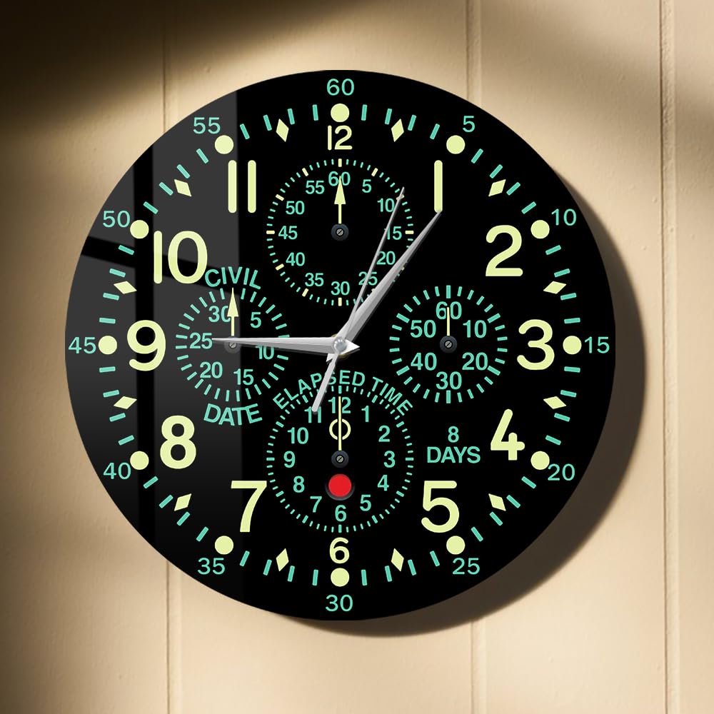 Amazon.com: Timethink 15 Inch ''Flying Fortress'' Aircraft Clock