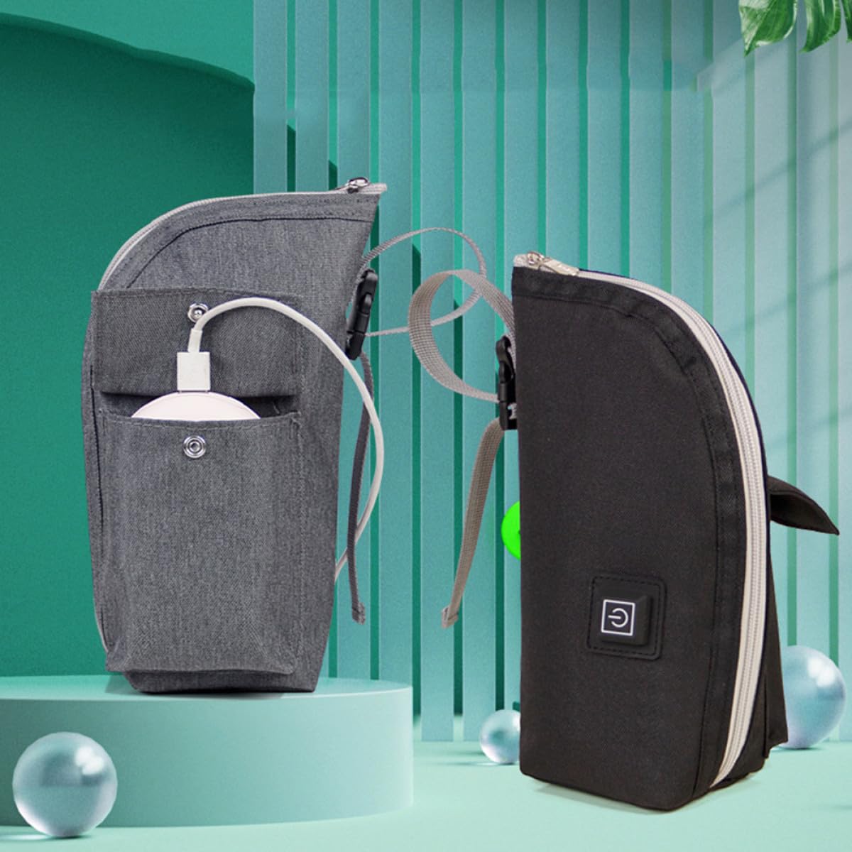 Borsa Termica Biberon Portatile per Viaggio e Cameretta | Oxford Cloth, Chiusura Zip, Formato Leggero da Trasporto, Uso Pratico per Ragazzo Ragazza
