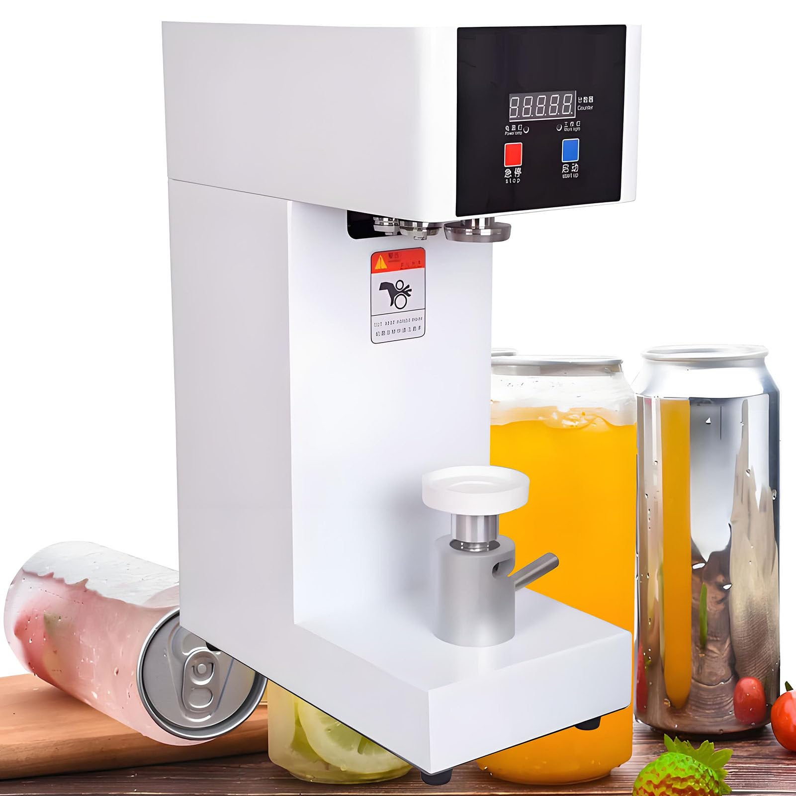 Macchina Sigillatrice per Bevande Trasparenti a Forma di Lattina White
