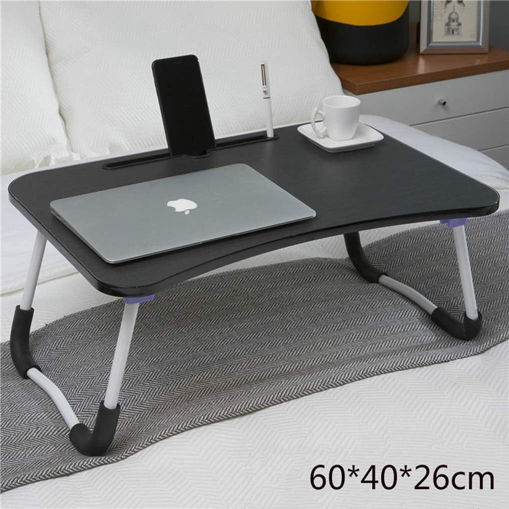 Lіmіtеd Stосk Foldable Bed Tray Lap Desk, Portable Lap Desk with Phone Slots Notebook Table Dorm Desk, Small Desk Folding Small Dormitory Table, Perfect for Watching Movie on Bed Or As Personal Dinning Table