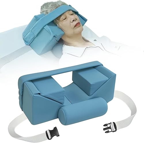 Almohada estabilizadora de cuello para pacientes postrados en cama y ancianos  Almohada ajustable para silla de ruedas de respaldo alto y cama de