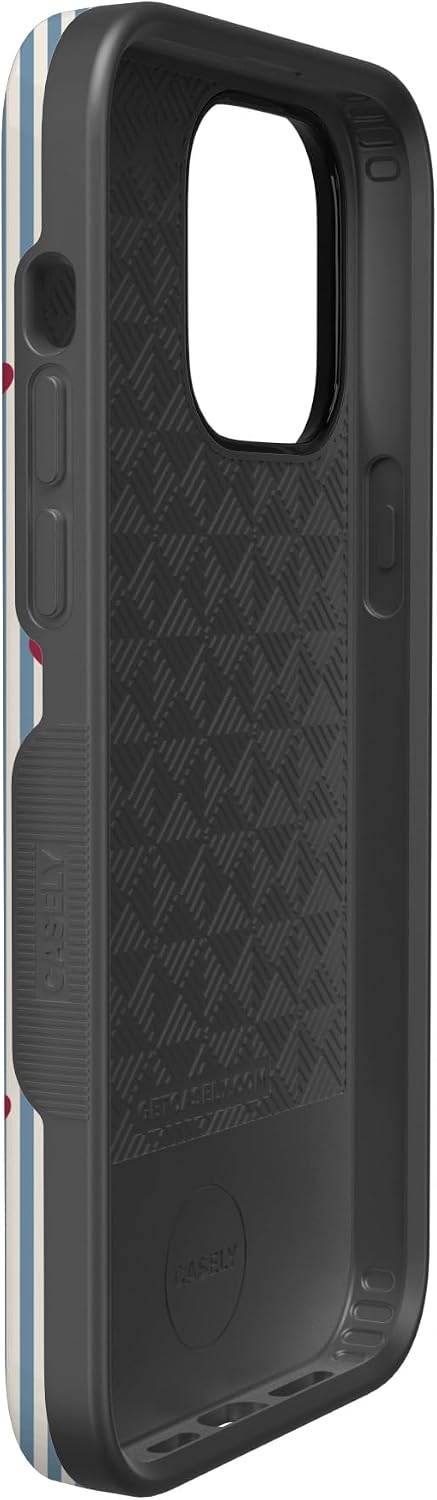 Casely iPhone 14 Pro Max Case | Love Lines | Blue Stripes | Bold Protective Design | MagSafe Compatible Design