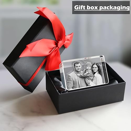 Miniatura 7 de Foto de Cristal 3D, Regalos Personalizados del Día de la Madre para Mamá, Esposa, Abuela, Esposo Excelente con Tu Propia Foto, Aniversario