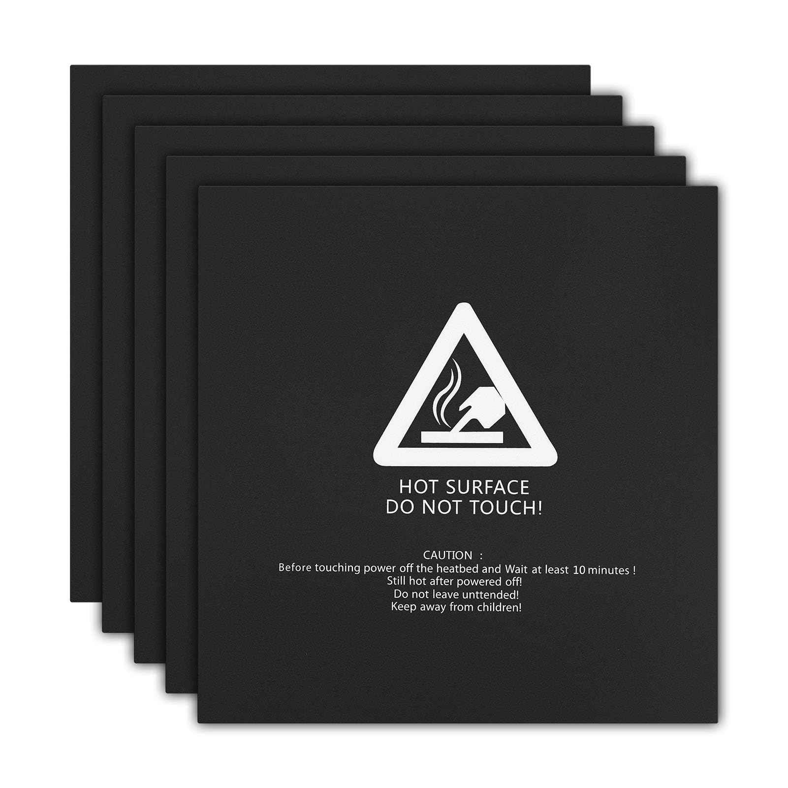 Flash Forge Adventurer 4 Pro Building Plate, Pack of 5, 220 x 220 mm, 3D Printer, Heated Bed Plate, Printing Stickers, Increase Adhesion, Reduce Problems, Surface Matting, Reusable, PLA,-image-40