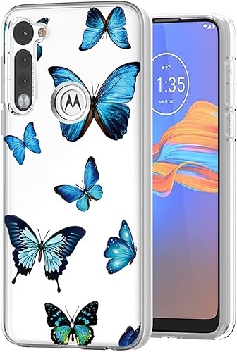 Funda para Moto G Stylus 2020, Motorola G Stylus para niñas y mujeres, transparente, delgada, a prueba de golpes, de goma de poliuretano