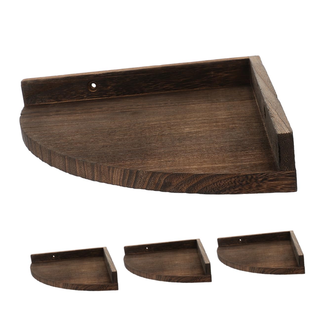 Étagères angle flottantes gain de place étagère murale rustique SHINEOFI