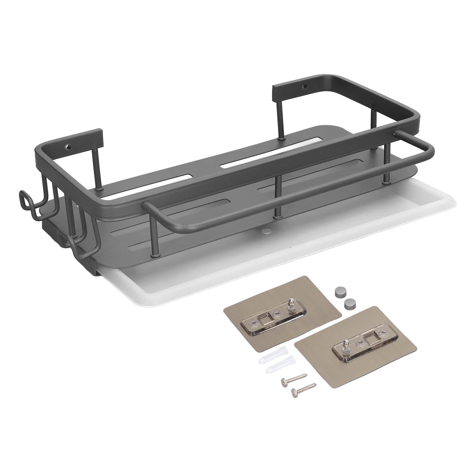 Jwthee Shower Shelf Wall Mount over the Sink Dish Drying Rack Shower Caddy Rack Bathroom Storage Shelf Kitchen