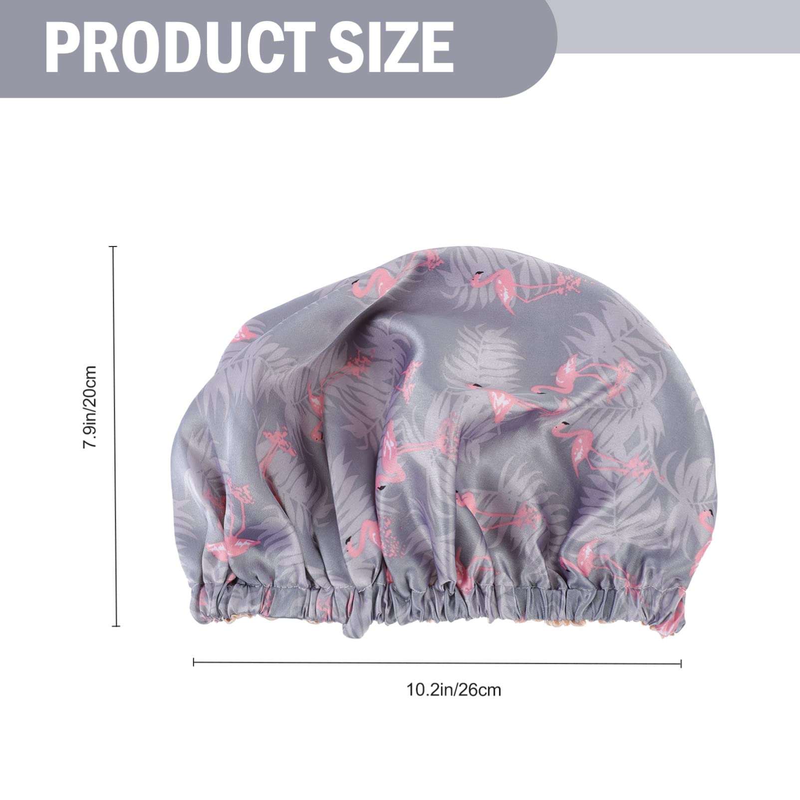 FRCOLOR 7pezzi Cappello Da Notte Satinato Doppio Per Donne Cappello Per Dormire e Dei Design Per Ricci e Lunghi Utilizzabile Durante Makeup e Yoga
