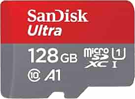 SanDisk - SanDiskのmicroSDXC・UHS-1カード128GB、4K対応 SanDisk 128GB Extreme microSDXC UHS-I Memory Card with Adapter