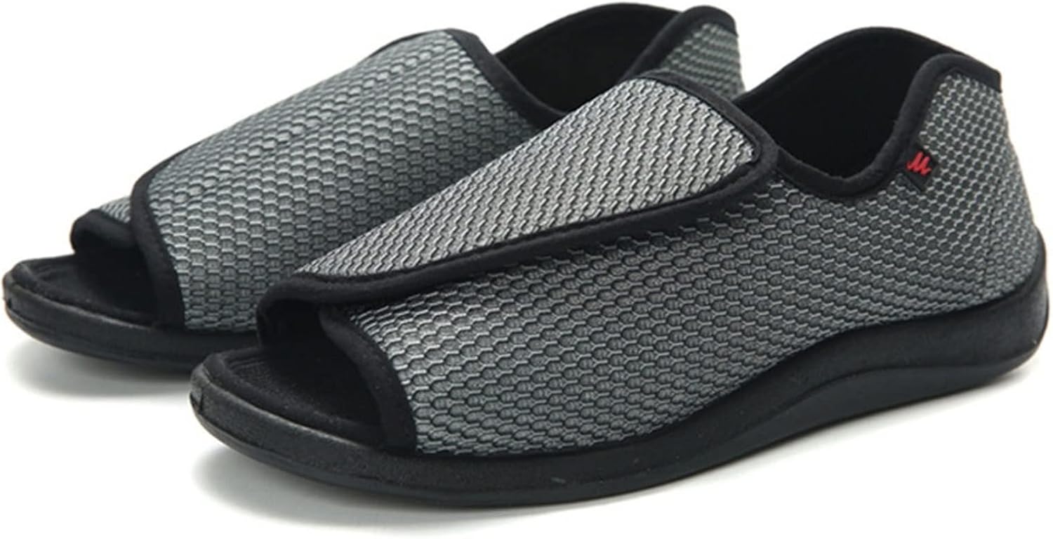Swollen Feet Diabetic Edema Shoes,Outdoor Indoor Toe Opening Bunions Diabetic Slippers,Comfortable Breathable Orthopedic Wide Width Walking Edema Sneakers,Anti-Slip