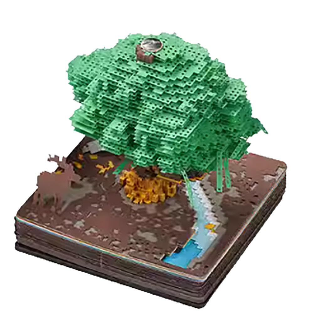 Kalendarz 3D Calendar 2025 Calendar Tabs, Green Tree Paper Engraved Calendar Is Suitable For Ornaments Or Gifts