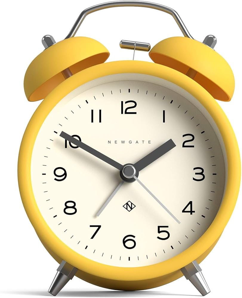 Newgate Twin Bell Alarm 目覚まし時計　ゴールド Amazon.com: NEWGATE® Charlie Bell Echo Alarm Clock | Modern take