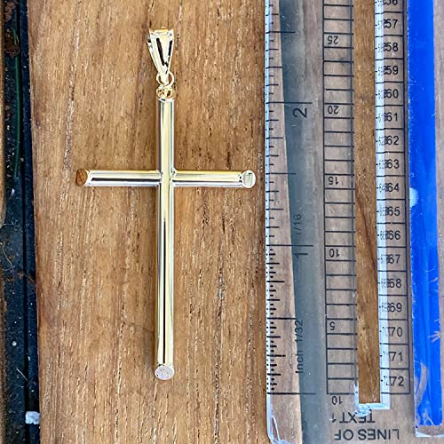 TGDJ 14k Yellow Gold Religious Classic Cross Charm Pendant - 5 Different3