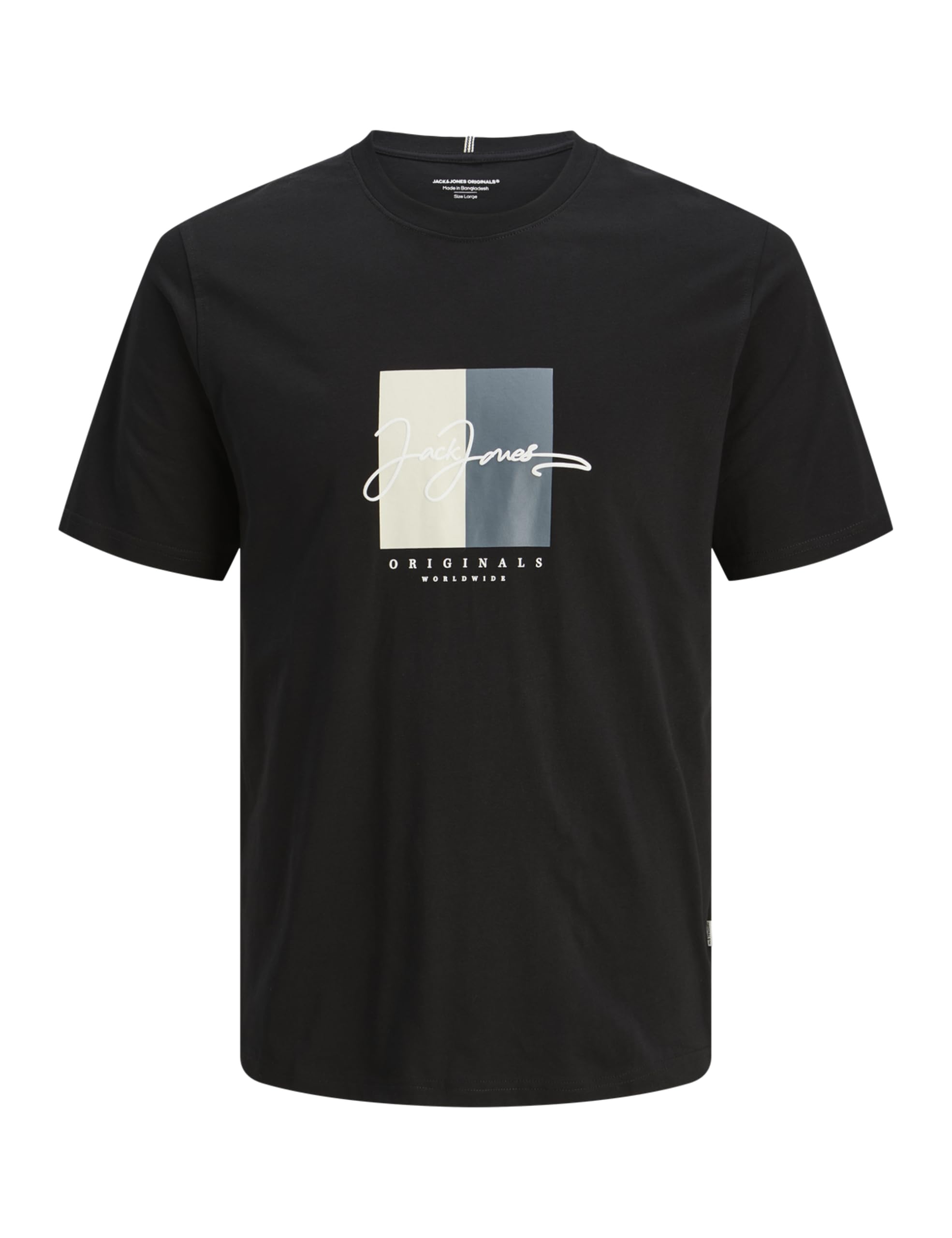 JACK & JONES Men's Jorfrederiksberg Box Script Tee Ss Cn Sn