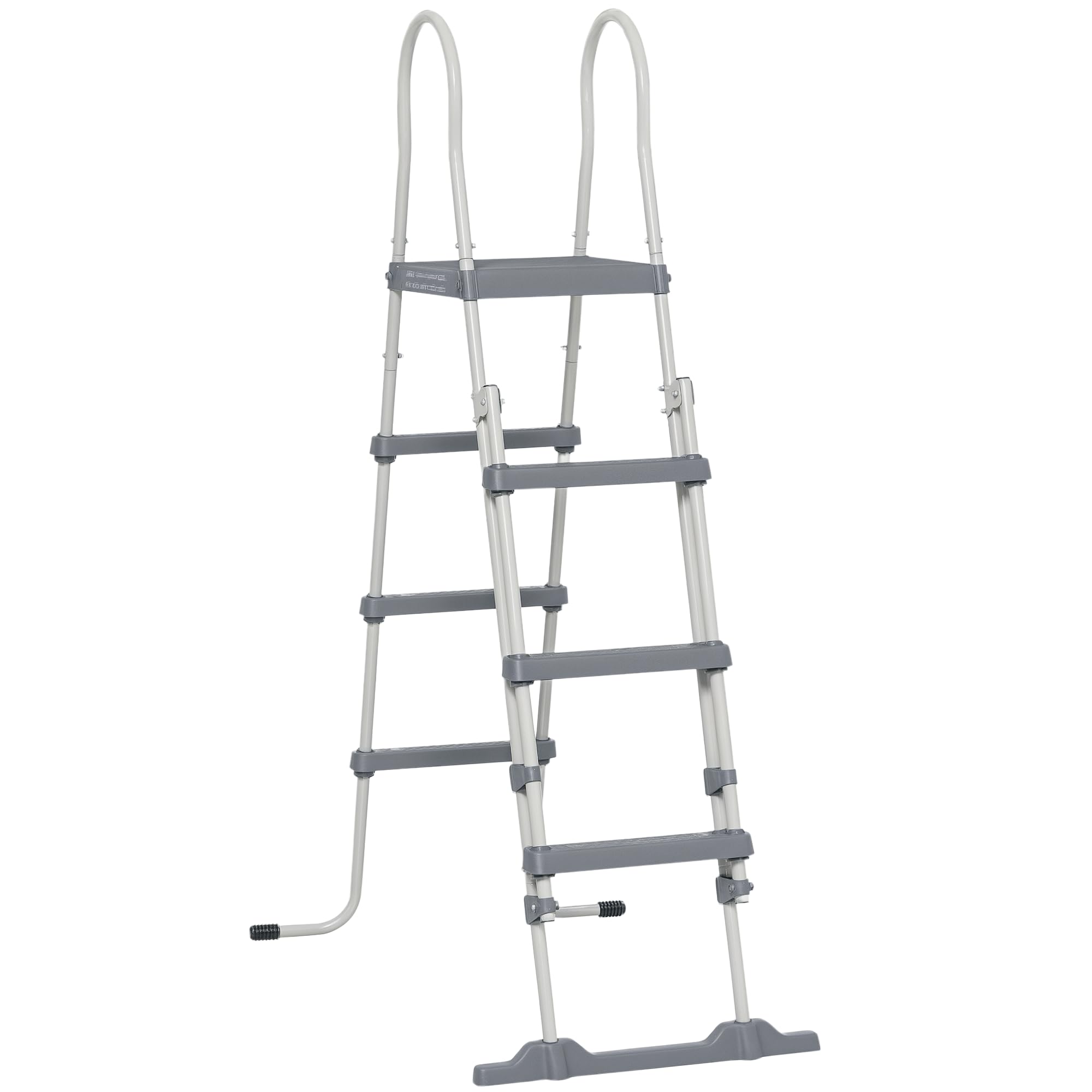 Outsunny 70 Inch Above Ground Swimming Pool Ladder for 48 Inch Wall Height