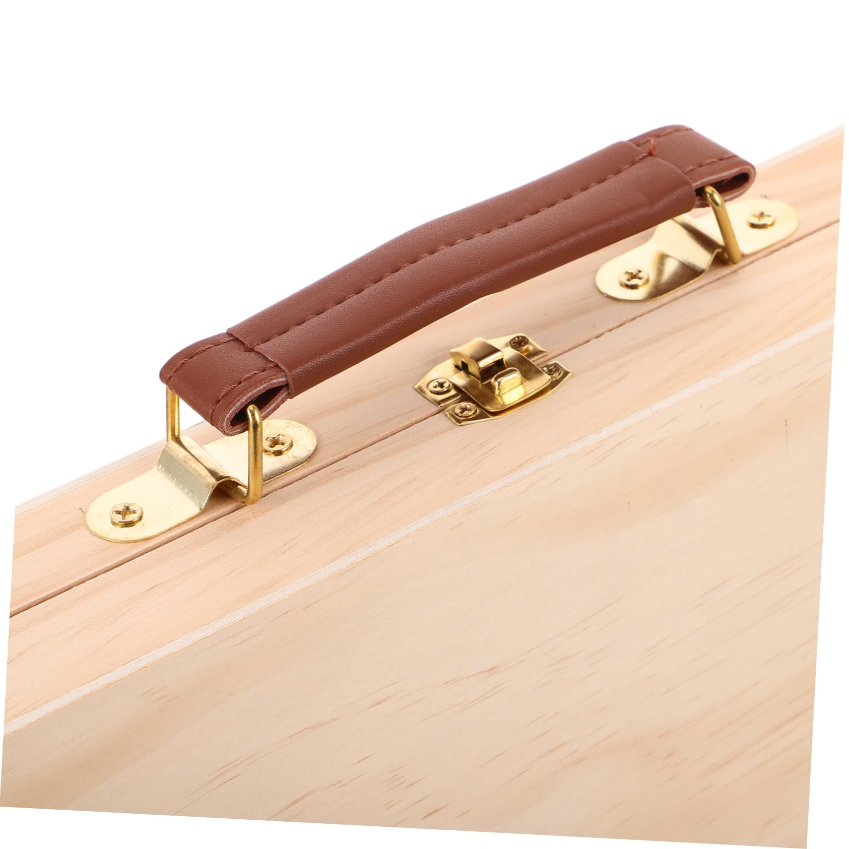 SHINEOFI 2stücke Holz Aufbewahrungsbox Tragbar für Künstlerbedarf Malutensilien Ölmalerei im Freien und Atelier Werkzeugkoffer Farbkasten Organizer Behälter Malerwerkzeuge Speziell für Küns