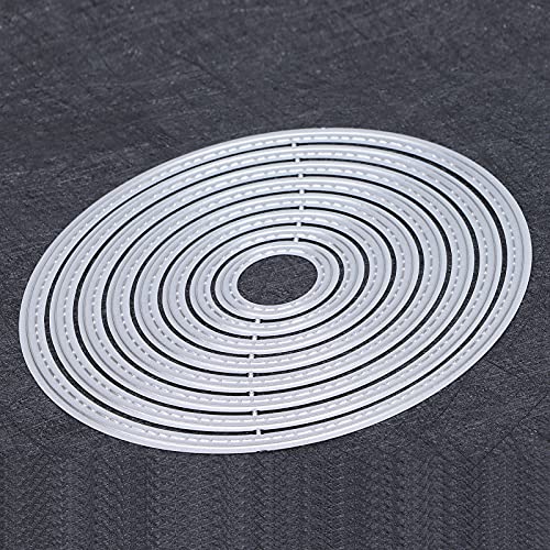 8Pcs Oval Metal Cutting Dies Stamp Stencils Stamp Frame Diy Scrapbooking Embossing Paper Photo Album Decor Cards Template #TOP5