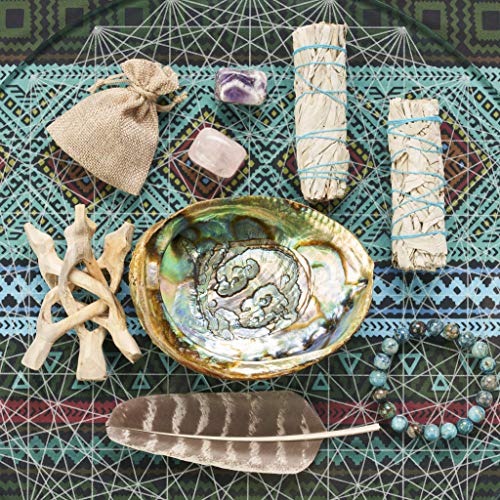2 White Sage Smudge Stick Smudging Kit | Rose Quartz, Amethyst, Abalone Shell & Stand, Blue Agate Bracelet, Instructions & Blessings | Smudge Kit White Sage Incense Sticks For Cleansing… #TOP4