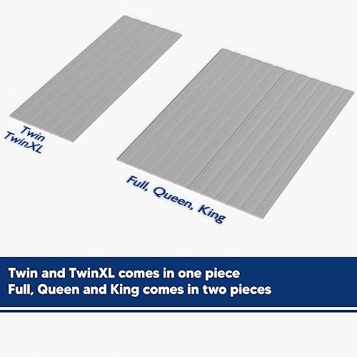 Miniatura 5 de Greaton, Tablero vertical de madera de 0.75 pulgadas / listones de cama, individual, gris