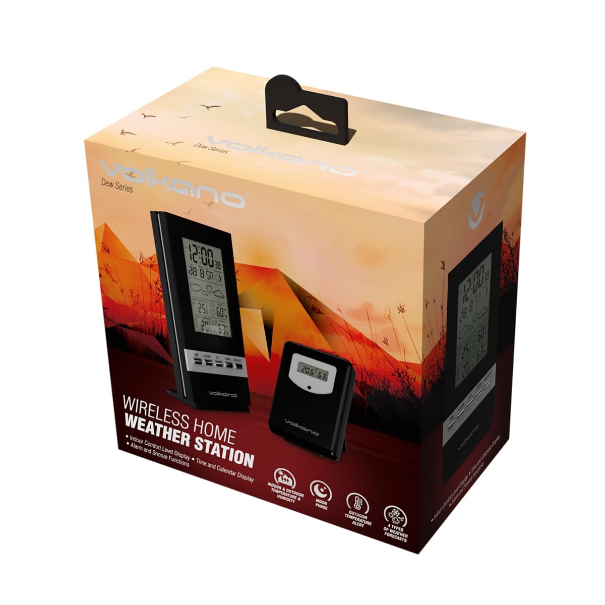 Volkano Dew Series Weather Station indoor display unit