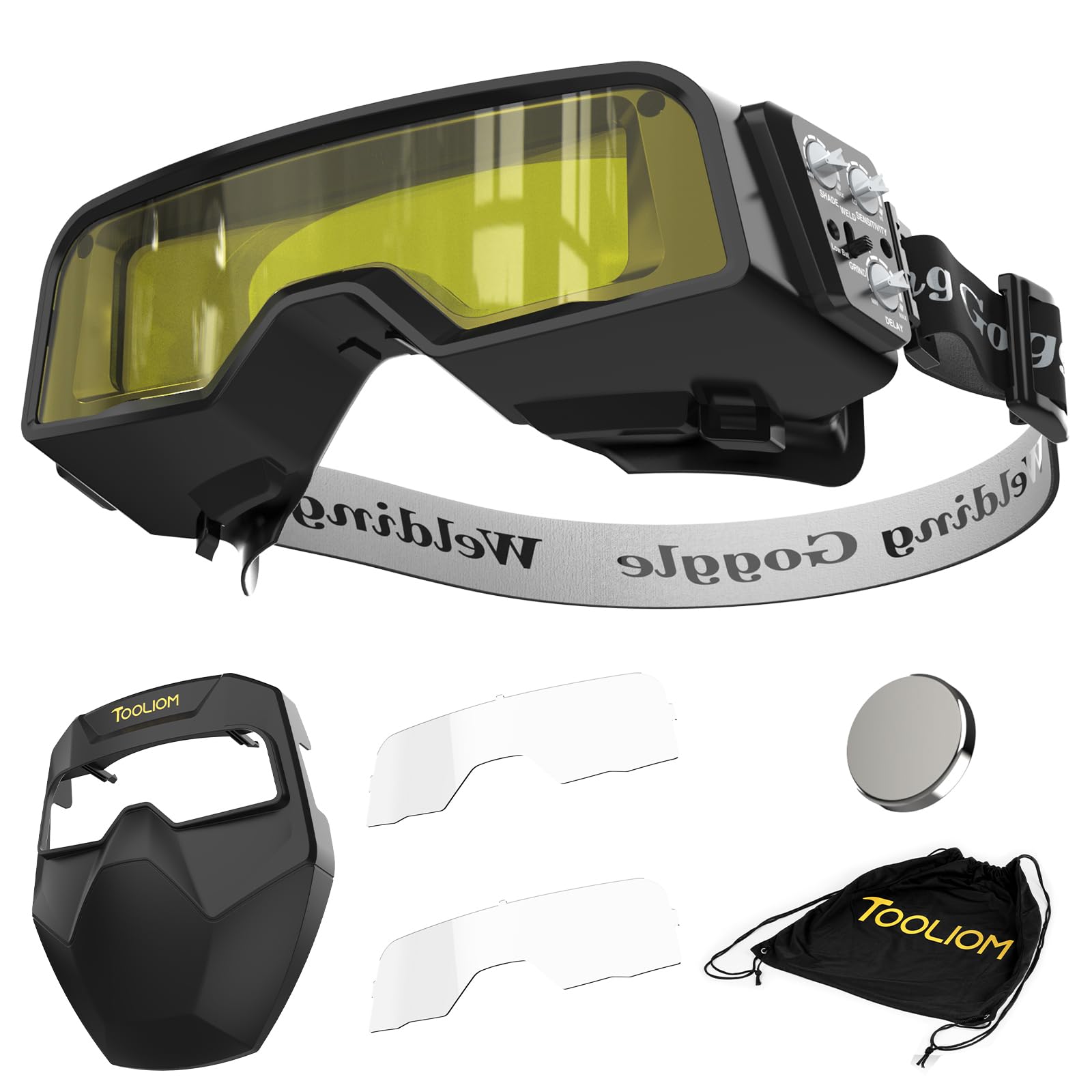 Auto-Darkening Welding Goggles - LED Light -9