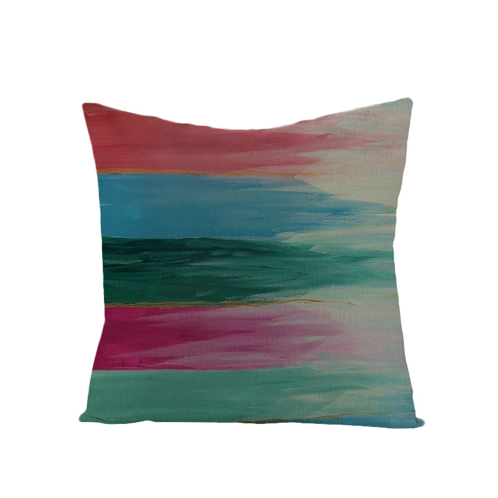 Sofa Fundas Cojines 60x60 Pack de 4 Cuadrado,Funda de Almohada Lino con Cremallera Invisible,Funda de Cojín Decoración para Hogar Sala Cama Jardín Silla Coche-geometría