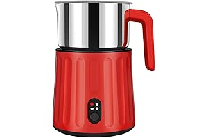 Milk Frother, Dishwasher Safe Stainless Steel Pitcher