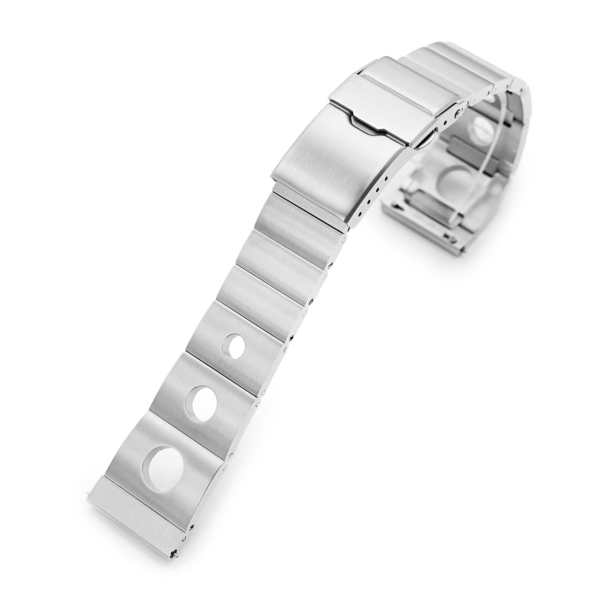 MiLTAT20mm RB version II QR Metal Watch Band Straight End Quick Release, Baton Clasp